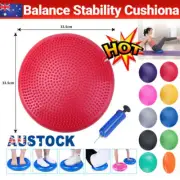 Balance Stability Cushion Wobble Air Disc Ankle Knee Strength Rehab Exercise AU