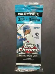 2019 TOPPS CHROME Baseball CELLO VALUE PACK w/ Pink Refractors