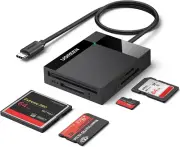 UGREEN USB C SD Card Reader 4-In-1 Memory Card Adapter External SD Micro SD M...
