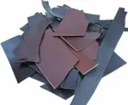 European Leather Works 1lbs Leather Wallet Making Scrap Bags (Black and...