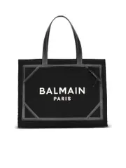 Balmain Canvas Monogram Shoulder Bag