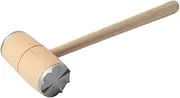 Two Sides Wood Meat Hammer Mallet Pounder for Tenderizing Steak Beef Practical Kitchen Tool with Comfort Grip Handle