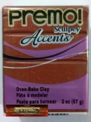 M00614 MOREZMORE Premo Accents Sculpey BRONZE 5519 2oz Polymer Clay