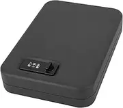 Dialing Wheel Password Safes Weapon Case Pistol Safe Valuables Money Jewelry Storage Gunbox Security(Black)