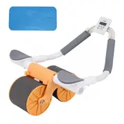 Automatic Rebound AB Roller Exercise Wheel Abdominal Wheel Anti Slip Fitness Gym Orange