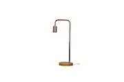 Scandi Table Lamp Teak - Copper