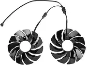 Graphics Fan fit for Gigabyte GeForce GTX 1070 1050 Ti GTX 1060 960 RX 480 570 Graphics Cooling Fan(Color:B Pair)