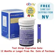 Accu-Answer iSaw Total Cholesterol Test Strips-25 Test Strips Total-USA Seller