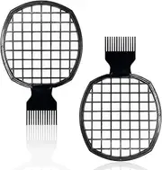 Kootinn 2Pcs Upgraded Twist Combs Hair Sponge Brush, Superior to Hair Sponge for Curls in Men and Women, Dual-sided Design, ABS Material, Ergonomic, Lasting Over a Year, 2 Combs Included