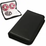 80 CD DVD Disc Carry Case Storage Organizer Holder Hard Wallet Album Ring Binder