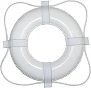 Taylor Made Foam Ring Buoy - 80cm - White w/White Rope