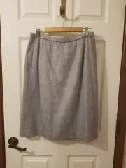 NWT size 14p Pendleton gray wool blended pencil skirt