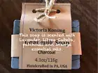 VK Handmade soap Goat's milk soap Charcoal soap Sensitive skin soap Great Gift