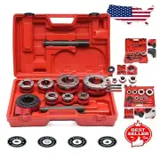 Portable Pipe Threading Tool Set with 7 Sizes - Organizing Case Included