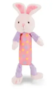 Rich Frog Squeak Easy Bunny Rabbit plush baby / small dog toy. New!