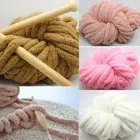Chunky Wool Yarn Soft Bulky Knitting Wool Roving Yarn Crochet DIY Scarf Carpets
