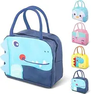 Viiotu Kids Lunch Bag for Girls Boys, Reusable Insulated Cooler Lunch Bag, Small Cute Lunch Bag for Picnic Travel School (Navy)