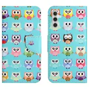 For Samsung Galaxy A15 4g Case Pattern Printing Pu Leather Flip Cover With Wallet