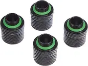 Corsair Hydro X Series Xf Compression 10/13mm (3/8"/ 1/2") ID/OD Fittings Four Pack, Black, Model Number: CX-9051002-WW