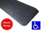 RUBBER THRESHOLD RAMP 50mm WHEELCHAIR ACCESS DISABILITY DOOR STEP WEDGE MAT