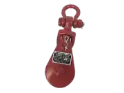 2 Ton Snatch Block with Shackle for 5/16" to 3/8" Wire Rope, 3" Sheave, 4.8 lbs
