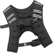 Frediuo Weighted Vest Exercise 5kg with Reflective Stripe Flexibility Weighted Jacket Weight Bearing Device for Calisthenics Jogging