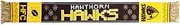 AFL Hawthorn Hawks Mens Adults Winter Wonderland Ugly Scarf, OSFM