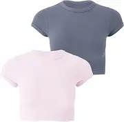 [Florence By Mills] Women's Softie Seamless Baby Tee 2 Pack