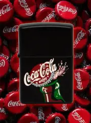 Rare Coca-Cola Zippo – Vintage Style Matte Black – Special Edition Collectible