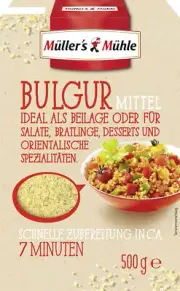 Müllersmühle Bulgur Ideal for Oriental Specialties 500g 4erPack