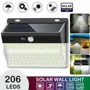 Solar Sensor Wall Light (206) LED - Outdoor Security/Safety Light Free Post