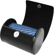 Tie Case Necktie Storage Travel PU Leather Bow Tie Packaging Gift Box Fosinz