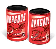 St George Illawarra Dragons NRL Retro Mascot Beer Can Bottle Cooler Stubby Holder Cosy