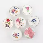 6 x Vintage Look Flower Ceramic Knobs Door Handle Cabinet Drawer Cupboard Bulk