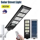 LED Solar Light Radar Sensor Remote+Pole Outdoor Street Lamp Waterproof IP65