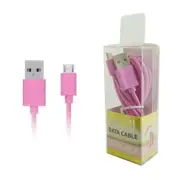Pink USB Sync Data Charger 5 feet Long Cable Micro-USB Connector Cord Wire