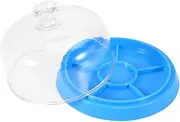[Tiiyee] Watch Movement Dust Cover Plastic 6 Slots Anti-dust Tray Storage Box Watchmakers Repair Spares Kit Tool for Watches Movement Parts Watch Movement Cover
