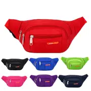PacificPlex Womens Unisex Nylon Canvas Fanny Pack Waist Money Belt Travel Bag