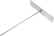 Outanaya Outdoor Grill Ash Remover Rake Metal Scraper Tool Kitchen Accessory for BBQ Cleaning