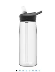 CamelBak Eddy 25oz 0.75L Water Bottle Clear NEW W Tags Spill Leak Proof