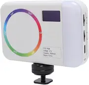 Portable RGB Video Light, 2500 to 9000K Dimmable Mini On Camera Light with 1/4 Interface, 26 Effects, Rechargable 3000mAh LED Photography Lighting Panel for Video Recording