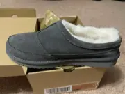 Koolaburra by UGG Men's Graisen Suede Slipper, Stone Gray Size 10
