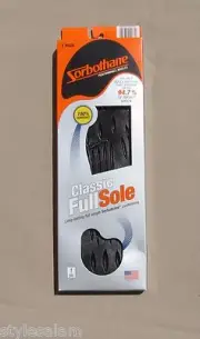 Insoles Sorbothane Sorbo cushion comfort insert Classic Full Sole NEW size B