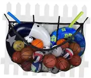 Pool Float Storage Bag () Organizer Net for Floats, Toys, Sports Balls Black