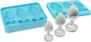 Prank Butt Plug Shaped Ices Cubes Trays, Silicone Mold For Diy Cake Chocolate Candy Blue