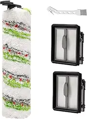 Roller Brush HEPA Filter Kit for Bissell CrossWave X7 3350F 2832Z 2955Z Vacuum Cleaner Multi-Surface All in One Wet-Dry Replacement Parts with Brush