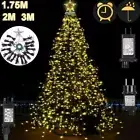 490LED Christmas Tree Top Star Waterfall Light Timer Outdoor Garden String Light