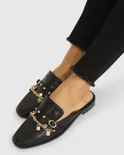 [Belle & Bloom] How It Feels Charm Loafer Mule - Black