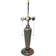 Erin Lamp Base, Antiq.Bronze Finish/Gold Highlts, Nicely Weighted, 20.25" Tall
