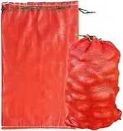 ZUJIACUN 55 lb Vegetable net Bag 5, 18 "x 30" Onion Bag Net Bag Production Bag Reusable Breathable Vegetable Storage Belt, Washable, with Drawstring Garlic, Potatoes, Fruit, Seafood Storage Bag,